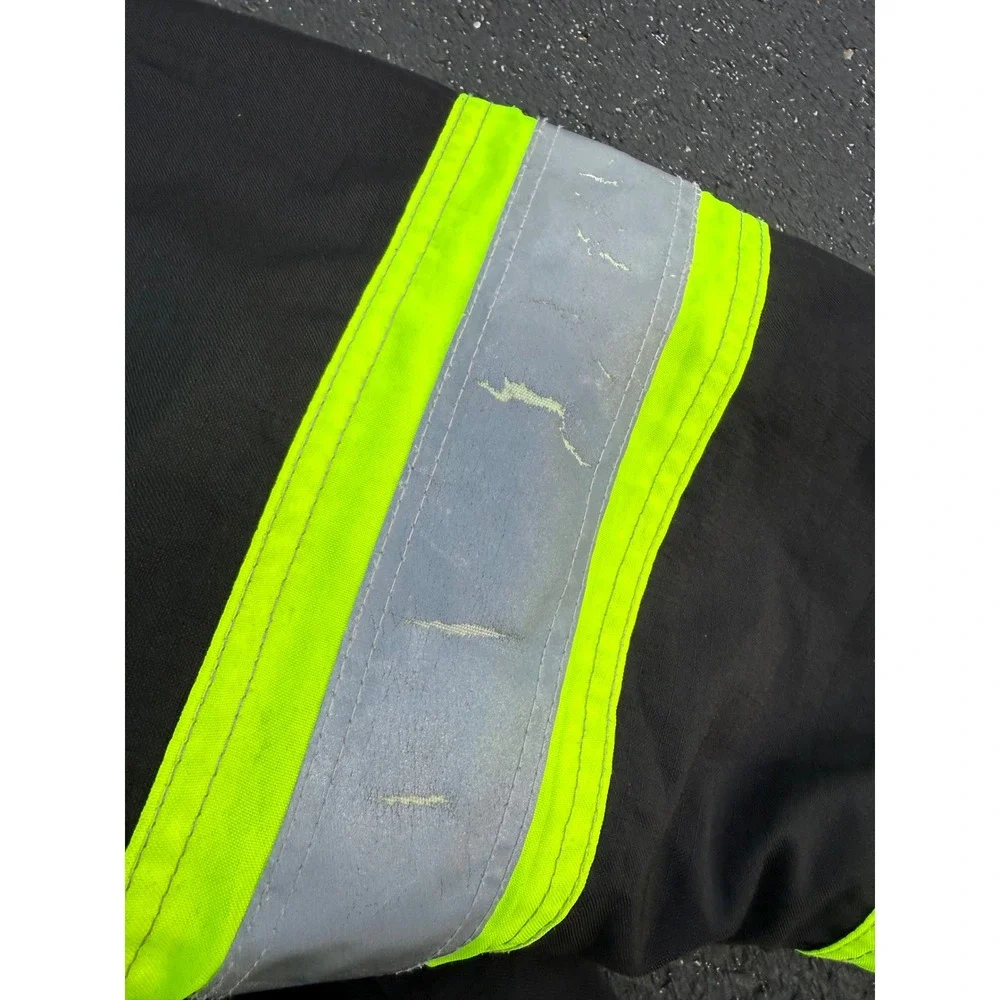 Work King Mens Black High Vis Reflective Ripstop‎ Work Jacket 2XL S18711 Class 1